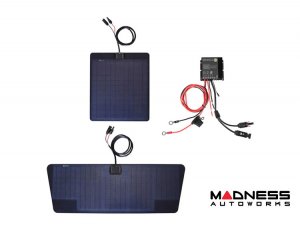 Toyota Tacoma Flexible Solar Panel Kit - Complete Kit w/ Waterproof Controller + Hood Decal - 2nd Gen w/ Hood Scoop - 60W Toyota Tacoma Flexible Solar Panel Kit - Complete Kit w/ Waterproof Controller + Hood Decal - 2nd Gen w/ Hood Scoop - 60W